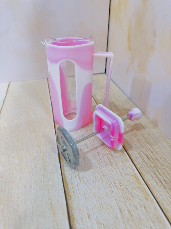 فرنچ پرس طرح مربعی آبرنگی برند YITIAN کد 2277