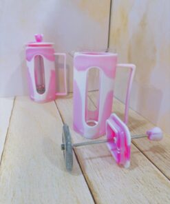 فرنچ پرس طرح مربعی آبرنگی برند YITIAN کد 2277