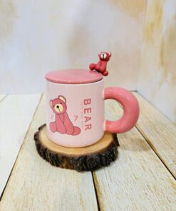 ماگ فانتزی خرس شیطون صورتی کد 2312