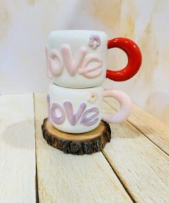 ماگ فانتزی طرح LOVEبرجسته کد 2315