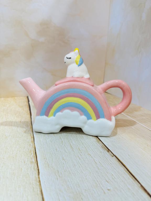 قوری سرامیکی طرح دیزنی یونیکورن دست ساز کد 2317