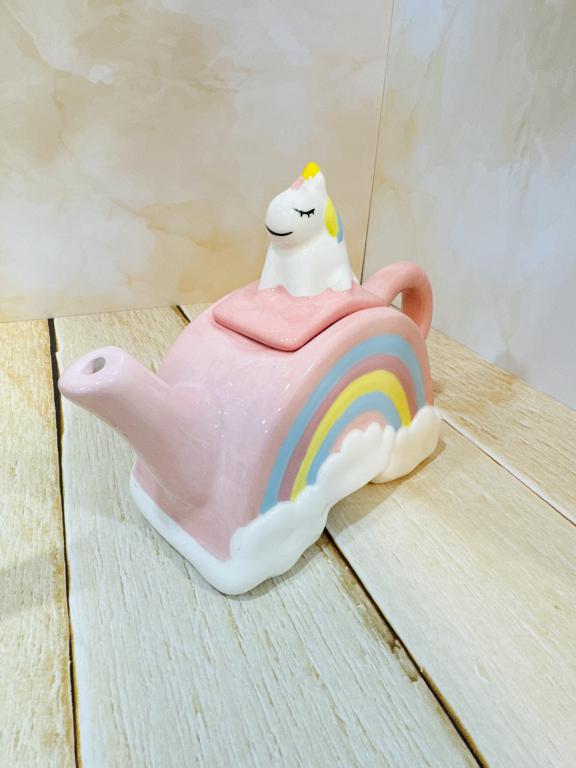 قوری سرامیکی طرح دیزنی یونیکورن دست ساز کد 2317