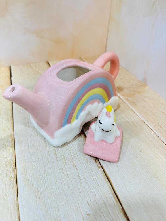 قوری سرامیکی طرح دیزنی یونیکورن دست ساز کد 2317