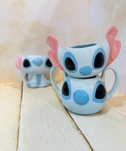 ماگ دست ساز استیج سه طرح آبی کد 2318