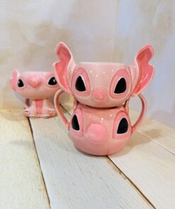 ماگ دست ساز سرامیکی استیج صورتی کد 2319