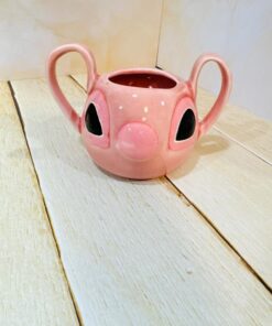 ماگ دست ساز سرامیکی استیج صورتی کد 2319