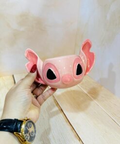 ماگ دست ساز سرامیکی استیج صورتی کد 2319