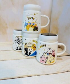 ماگ درپیچی فانتزی CUTEحیوانات کد 2347