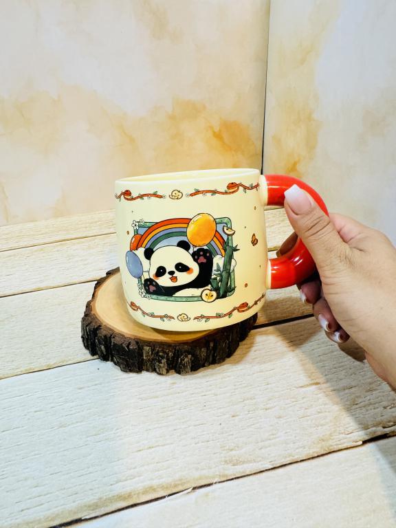 ماگ فانتزی دسته پهن طرح پاندا تپلی کد 2349