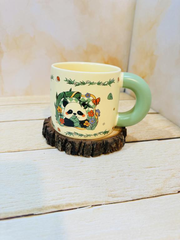 ماگ فانتزی دسته پهن طرح پاندا تپلی کد 2349