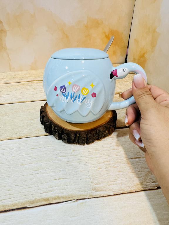 ماگ سرامیکی طرح فلامینگو کد 2350