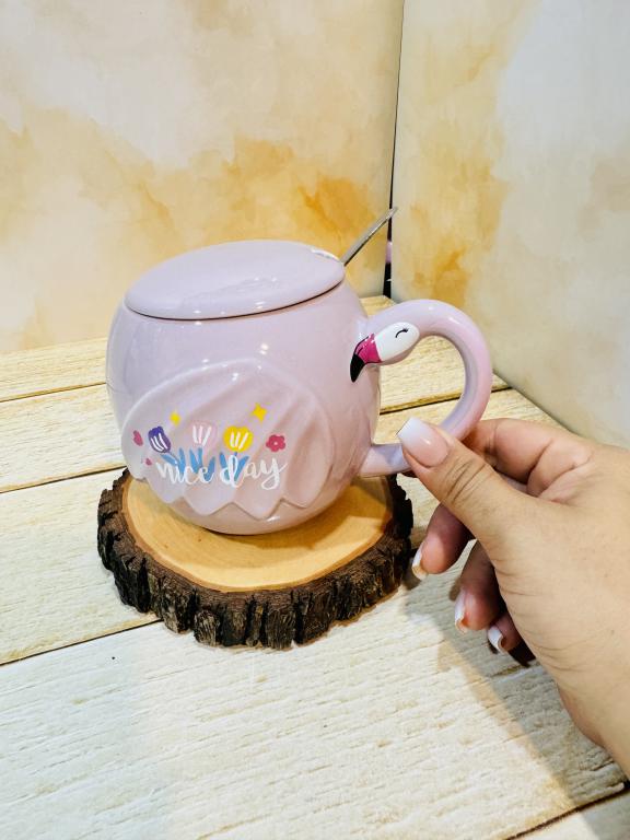 ماگ سرامیکی طرح فلامینگو کد 2350