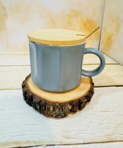 ماگ در چوبی مینیمال قاشق دار کد 2355