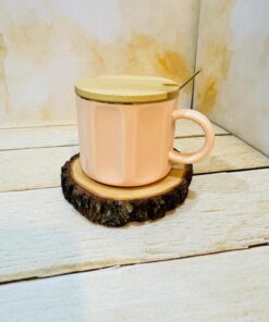 ماگ در چوبی مینیمال قاشق دار کد 2355