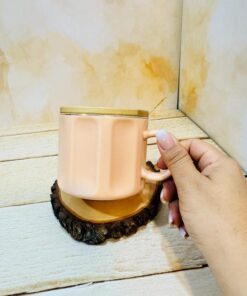 ماگ در چوبی مینیمال قاشق دار کد 2355