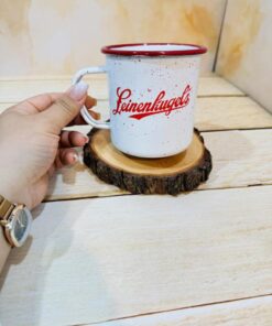 ماگ لعابی نشکن طرح برفی قرمز کد 2357