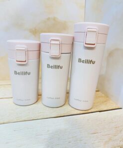 تراول ماگ درقفلی برند Beilifu رنگی مات سه حجم کد 2359