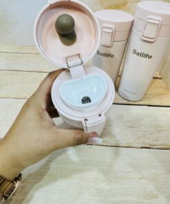 تراول ماگ درقفلی برند Beilifu رنگی مات سه حجم کد 2359