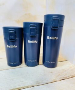 تراول ماگ درقفلی برند Beilifu رنگی مات سه حجم کد 2359