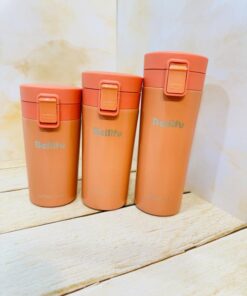 تراول ماگ درقفلی برند Beilifu رنگی مات سه حجم کد 2359