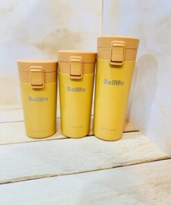 تراول ماگ درقفلی برند Beilifu رنگی مات سه حجم کد 2359