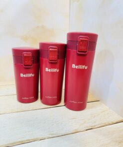 تراول ماگ درقفلی برند Beilifu رنگی مات سه حجم کد 2359