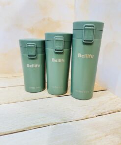 تراول ماگ درقفلی برند Beilifu رنگی مات سه حجم کد 2359