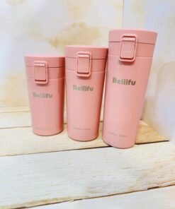 تراول ماگ درقفلی برند Beilifu رنگی مات سه حجم کد 2359