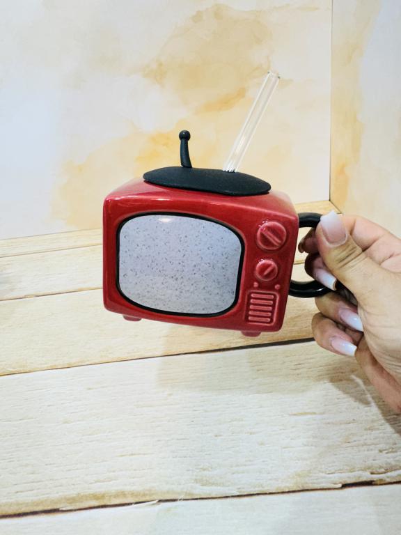 ماگ سرامیکی نی دار طرح تلویزیون TVکد 2361