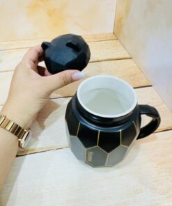 ماگ درپیچی طرح خرس مشکی کد 2362