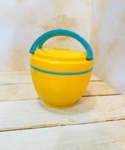 لانچ باکس ظرف غذا دوطبقه گرد استیل کد 2369