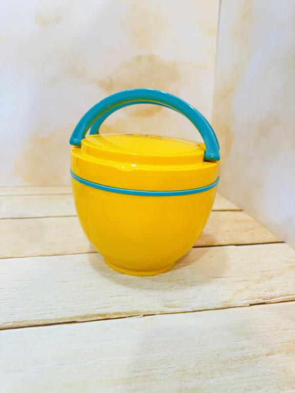 لانچ باکس ظرف غذا دوطبقه گرد استیل کد 2369