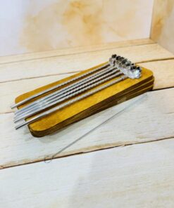 قاشق نی دار شربت خوری طرح گل کد 2370