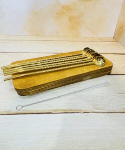 قاشق نی دار شربت خوری طرح گل کد 2370