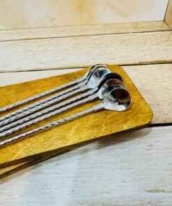 قاشق نی دار طرح اشکی مسی کد 2371