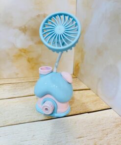 پنکه فانتزی چراغدار طرح کلبه رنگی کد 2380