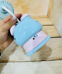 پنکه فانتزی چراغدار طرح کلبه رنگی کد 2380