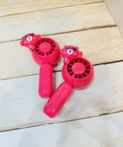 پنکه شارژی طرح خرسی صورتی کد 2381