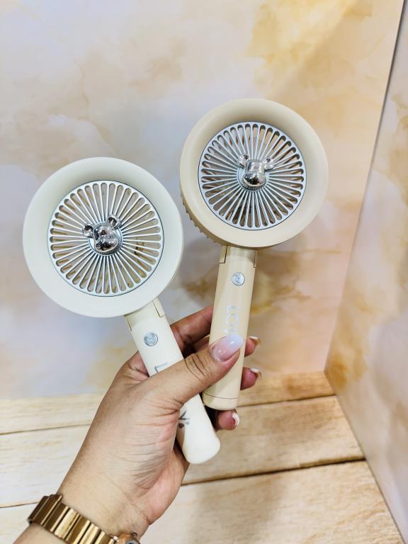 مینی فن پنکه شارژی تاشو طرح تدی خرسی کد 2384