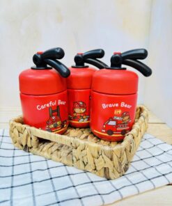 ماگ کپسولی قرمز طرح تدی کد 2389