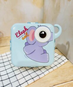 ظرف غذای اورجینال داخل استیل طرح حیوانات کد 2394