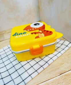 ظرف غذای اورجینال داخل استیل طرح حیوانات کد 2394