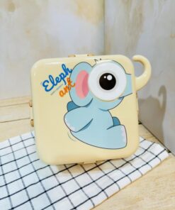 ظرف غذای اورجینال داخل استیل طرح حیوانات کد 2394