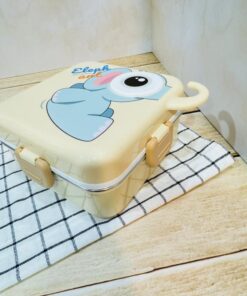 ظرف غذای اورجینال داخل استیل طرح حیوانات کد 2394