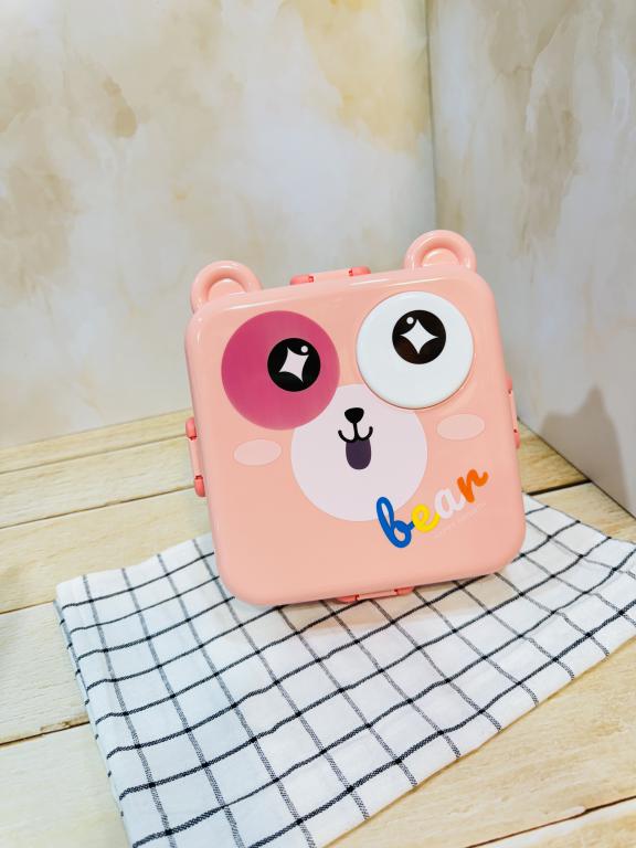 ظرف غذای اورجینال داخل استیل طرح حیوانات کد 2394