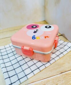 ظرف غذای اورجینال داخل استیل طرح حیوانات کد 2394