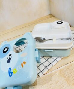 ظرف غذای اورجینال داخل استیل طرح حیوانات کد 2394