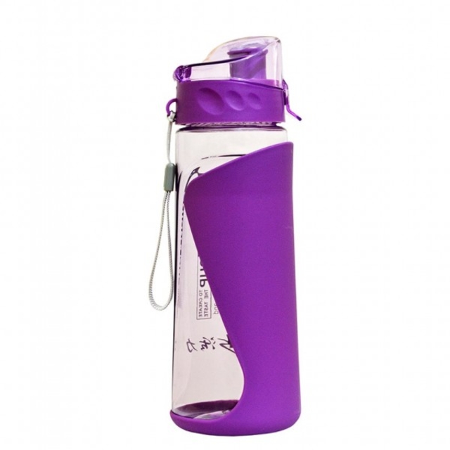 قمقمه شیشه‌ای روکش سیلیکونی 