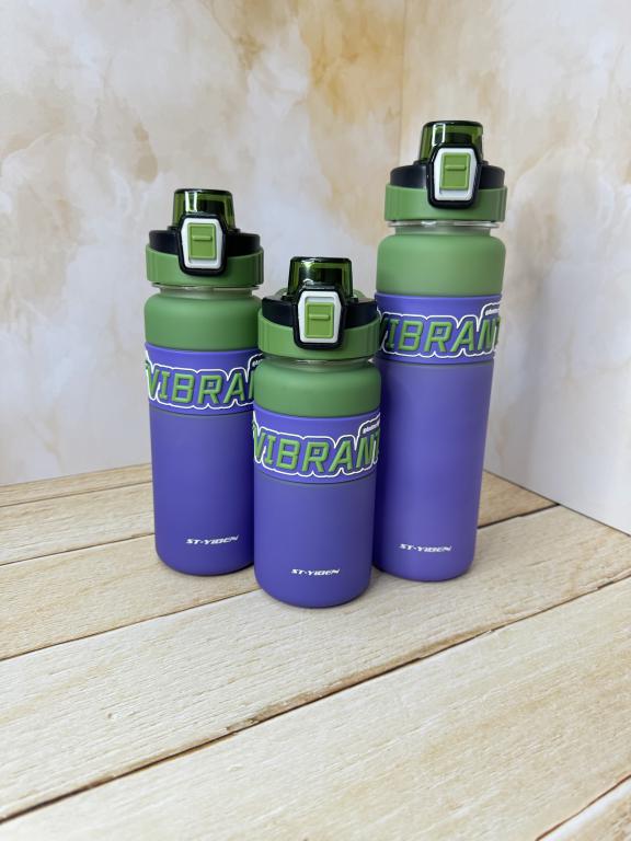 قمقمه دسته دار سه حجم بنفش برند Vibrant کد 2420