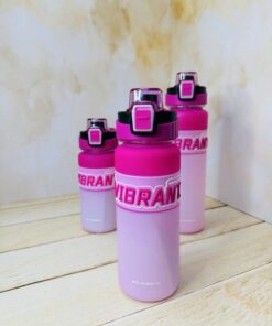 قمقمه دسته دار سه حجم صورتی برند Vibrant کد 2421